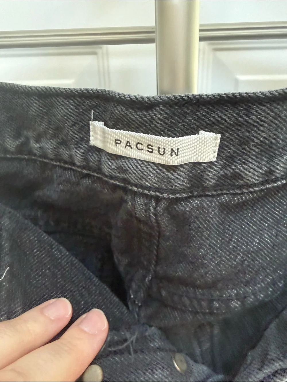 Lane Bryant Black Washed Wide Leg Jeans - Picture 3 of 6